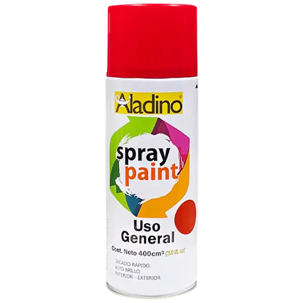 Pintura Spray Acrílica Aladino Uso General 400cc